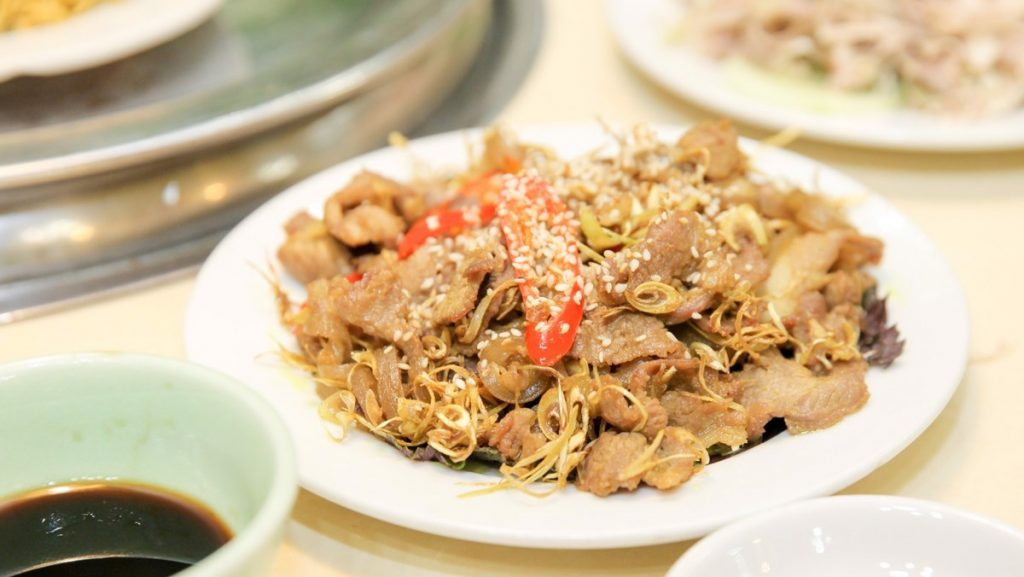 Dê xào xả ớt tại nhà hàng Cây Phượng Vĩnh Yên